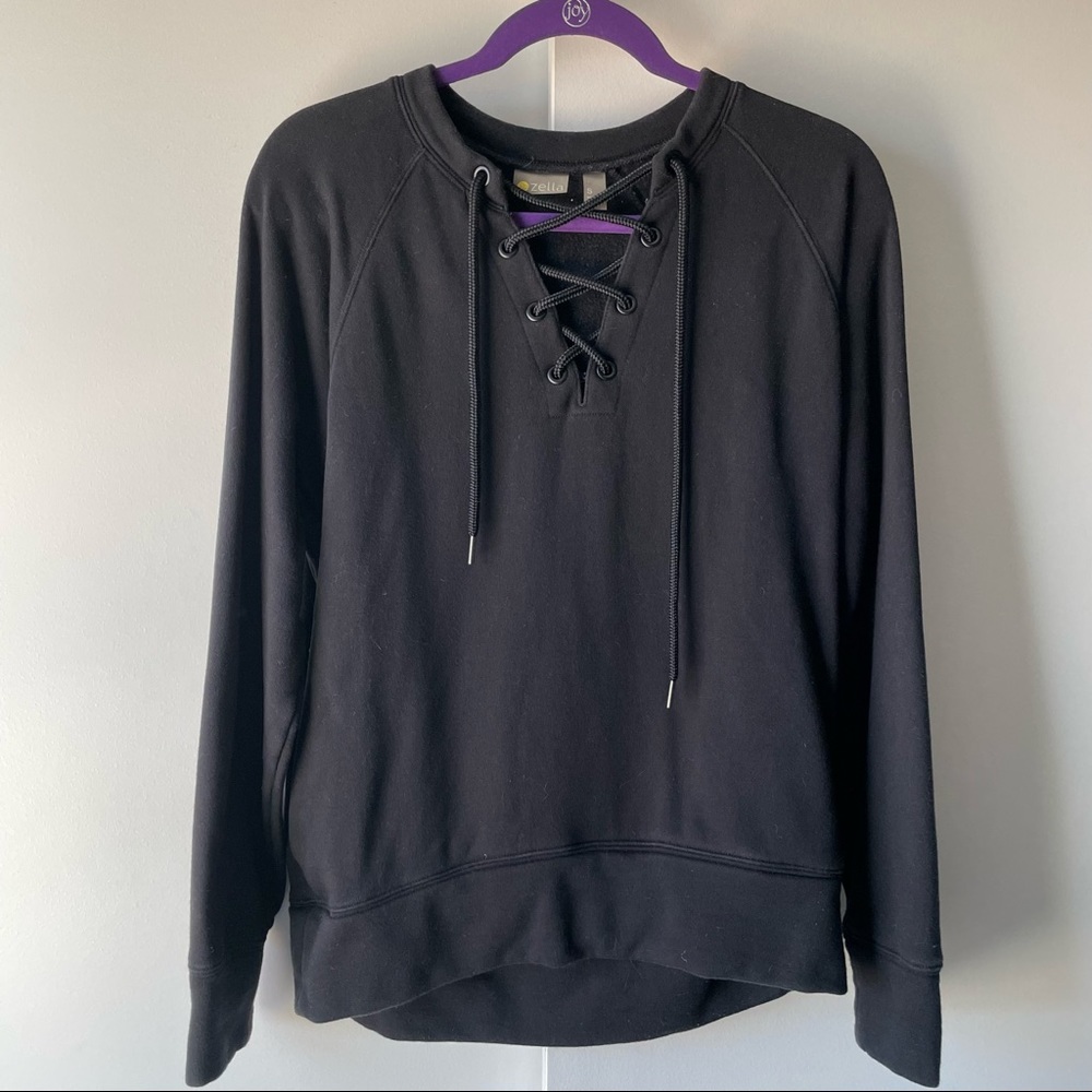 Zella Lace Up Pullover!